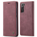 Wine CaseMe Slim Magnetic Classy Wallet Case For Samsung Galaxy S22 - 5