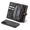 Black CaseMe 11 Card Slot Wallet  Magnetic Case  For Samsung Galaxy S22 - 3