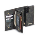 Black CaseMe 11 Card Slot Wallet  Magnetic Case  For Samsung Galaxy S22 - 4