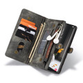 Black Samsung Galaxy S22 Ultra Wallet Zipper Purse Removeable Magnetic Case - 1