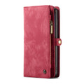 Red CaseMe 11 Card Slot Wallet  Magnetic Case  For Samsung Galaxy S22 Ultra - 2