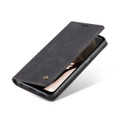 Black CaseMe Compact Flip Magnetic Wallet Case For Galaxy A12 - 3