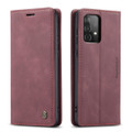 Wine Galaxy A22 5G CaseMe Slim Soft Wallet Case Cover - 4