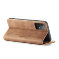 Brown CaseMe Slim Magnetic Classy Wallet Case For Galaxy A52 - 3