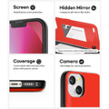 Red Mercury Slim Magnetic Door Credit Card Case For iPhone 13 - 7