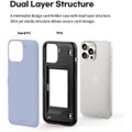 Lilac iPhone 13 Pro Max Mercury Magnetic Door Bumper Card Holder Case - 3