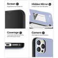 Lilac iPhone 13 Pro Max Mercury Magnetic Door Bumper Card Holder Case - 6