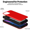 Red Mercury Slim Magnetic Door Credit Card Case For iPhone 12 / 12 Pro - 2