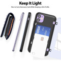 Lilac Mercury Magnetic Door Bumper Card Holder Case For iPhone 11 - 4