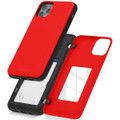 Red Mercury Slim Magnetic Door Case with Card Slot For iPhone 11 Pro Max - 1