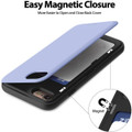 Lilac iPhone 7 / 8 / SE 2020 Goospery Slim Shock Proof Magnetic Door Case - 7