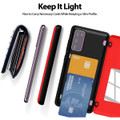 Red Galaxy S20 FE Goospery Slim Magnetic Door Credit Card Case - 2