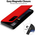 Red Galaxy S20 FE Goospery Slim Magnetic Door Credit Card Case - 7