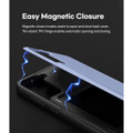 Lilac Galaxy S21 FE Mercury Magnetic Door Bumper Card Holder Case - 6