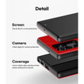 Red Goospery Magnetic Door 2 Card  Shock Proof Case For Galaxy S22 Ultra - 2