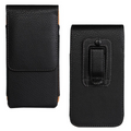 Black 6.5 inch Oppo A16s Universal Synthetic Leather Vertical Holster Case - 5