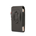 Black 6.5 inch Oppo A94 5G Universal Tradies PU Leather Vertical Belt Clip Case - 2