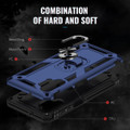 Navy Galaxy A13 360 Rotating Ring Shock Proof Case - 3