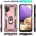Rose Gold Galaxy A33 5G 360 Rotating Ring Shock Proof Case - 3