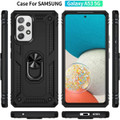 Black 360 Degree Ring Shock Proof Defender Case For Galaxy A53 5G - 3