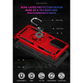 Red Galaxy A53 5G Slim Armour 360 Degree Ring Stand Case - 3