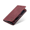 Wine CaseMe Slim 2 Card Slot Classy Wallet Case For Galaxy A13 - 3