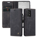 Black Galaxy A73 5G CaseMe Slim Magnetic Classy Wallet Case - 1