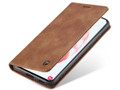 CaseMe Samsung Galaxy S21 + Plus Classic Folio PU Leather Case - Brown - 2