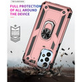 Rose Gold Galaxy A23 360 Degree Ring Shock Proof Defender Case - 5
