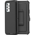 Black Rugged Military Grade Shock Proof Case w/ Holster For Galaxy A33 5G - 1