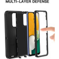 Black Galaxy A13 5G Tradies Military Defender Heavy Duty Case - 2