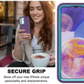 Purple Military Full Body Shock Proof Defender Case For Galaxy A23 - 6