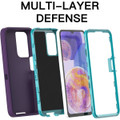 Purple Military Full Body Shock Proof Defender Case For Galaxy A23 - 7