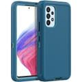 Light Blue Galaxy A53 5G Rugged Full Body Heavy Duty Shock Proof Case - 1