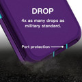 Purple Galaxy A73 5G Tradies Military Defender Heavy Duty Case - 2