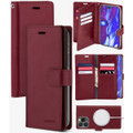 Wine Mercury Mansoor Diary Card Holder Wallet For iPhone 14 Pro Max - 1