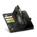 Black iPhone 14 Pro Max Multi-Functional 2 in 1 Zipper Purse Wallet Case - 6