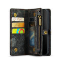 Black iPhone 14 Pro Max Multi-Functional 2 in 1 Zipper Purse Wallet Case - 7