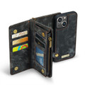 Black CaseMe 11 Card Slot Wallet  Magnetic Case  For iPhone 14 Plus - 4