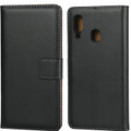 Genuine Leather Smart Wallet Case For Samsung Galaxy A20s - 1