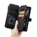 Black CaseMe Galaxy Z Fold4 Multi-functional 2 in 1 Zipper Wallet Case - 4
