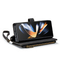 Black CaseMe Galaxy Z Fold4 Multi-functional 2 in 1 Zipper Wallet Case - 6