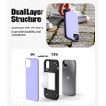 Lilac Goospery Magnetic Door 2 Card  Shock Proof Case For iPhone 14 Plus - 6