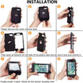 Black Rugged Shock / Drop Protection Defender Case For iPhone 7 / 8 - 2