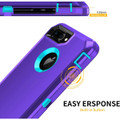 Purple iPhone 7 / 8 Rugged Full Body Heavy Duty Shock Proof Case - 3