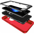 Red Full Body Heavy Duty Defender Case For iPhone 7 / 8 - 3