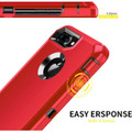 Red Full Body Heavy Duty Defender Case For iPhone 7 Plus / 8 Plus - 2
