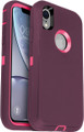 Purple iPhone XR Tough Military Grade Drop Proof Defender Case - 1