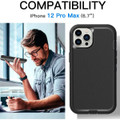 Black Tradies Military Defender Heavy Duty Case For iPhone 13 Pro Max - 3