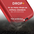 Red iPhone 14 Tradies Heavy Duty Military Defender Case - 4
